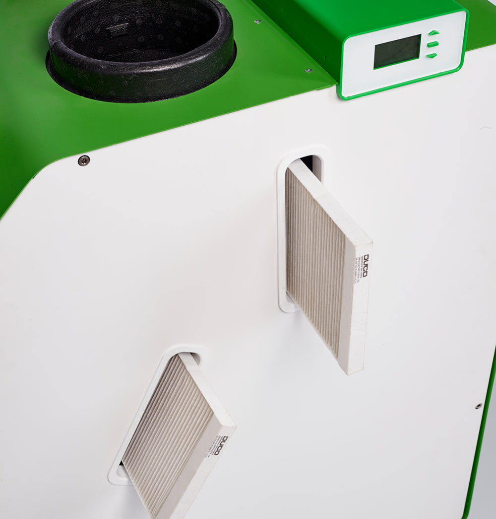 recuperator de caldura ducobox energy premium cu doua filtre si panoul de control