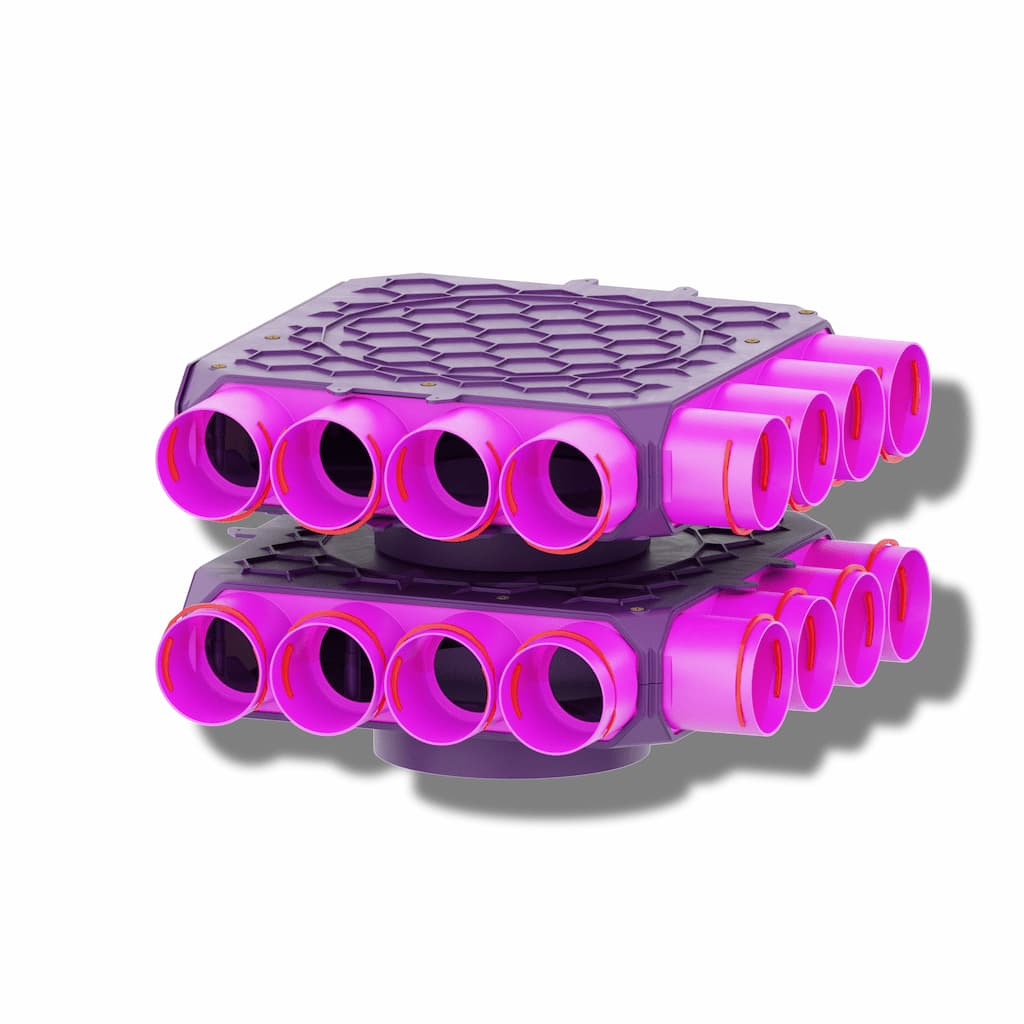 Distribuitor unghiular dublu 16×75/160 MAX-VENT