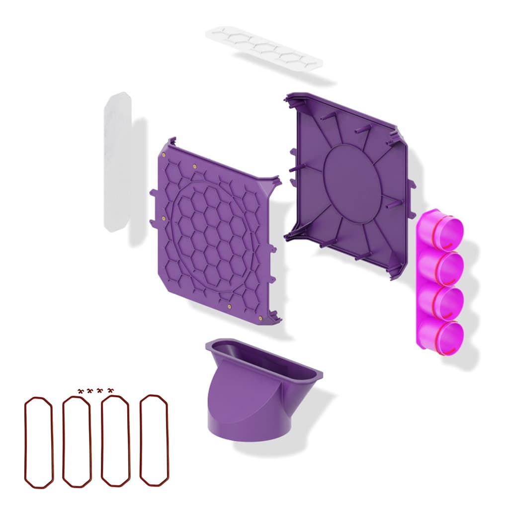 Distribuitor unghiular simplu 4×75/200 MAX-VENT (4+0+0+0)