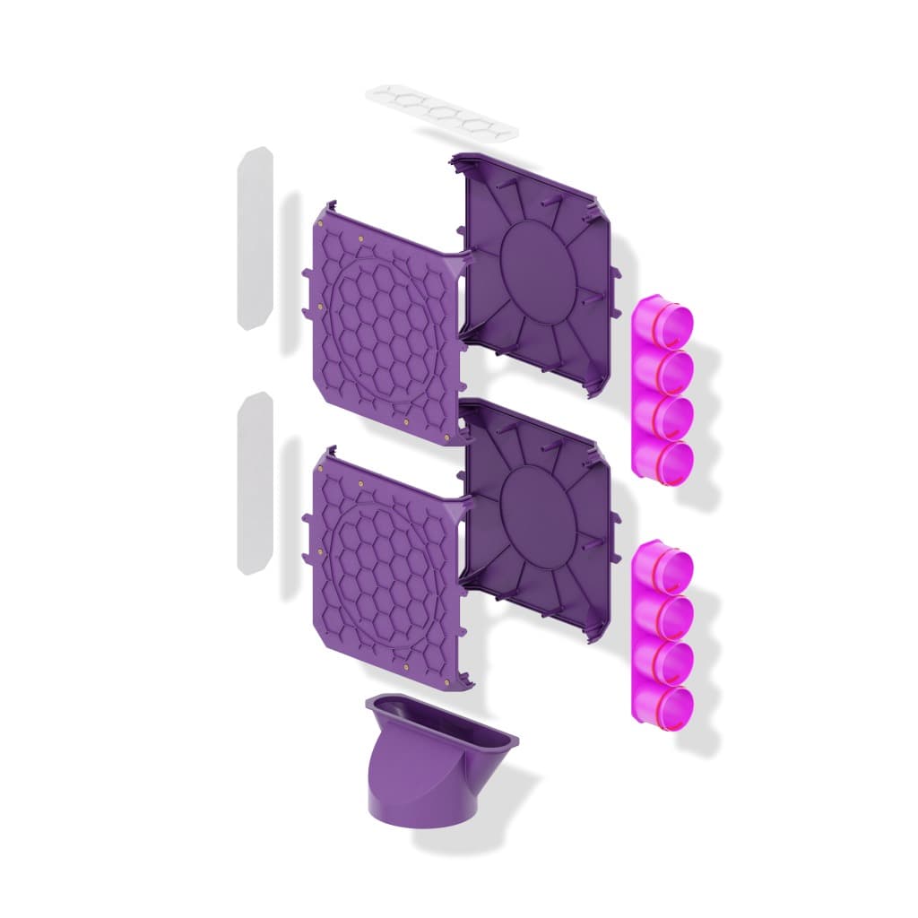 Distribuitor unghiular simplu 8×75/200 MAX-VENT (8+0+0+0)