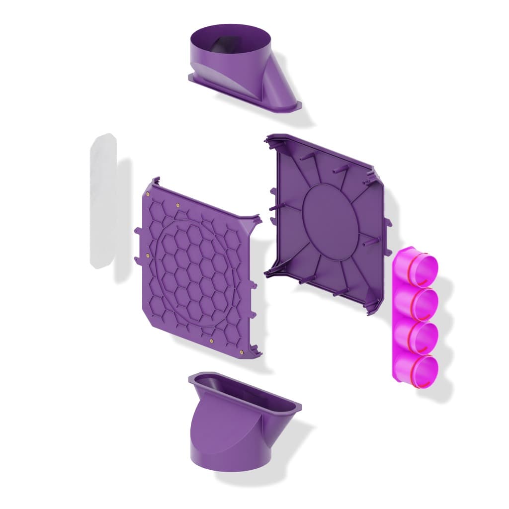 Distribuitor unghiular simplu 4×75/200 MAX-VENT (200-4000)