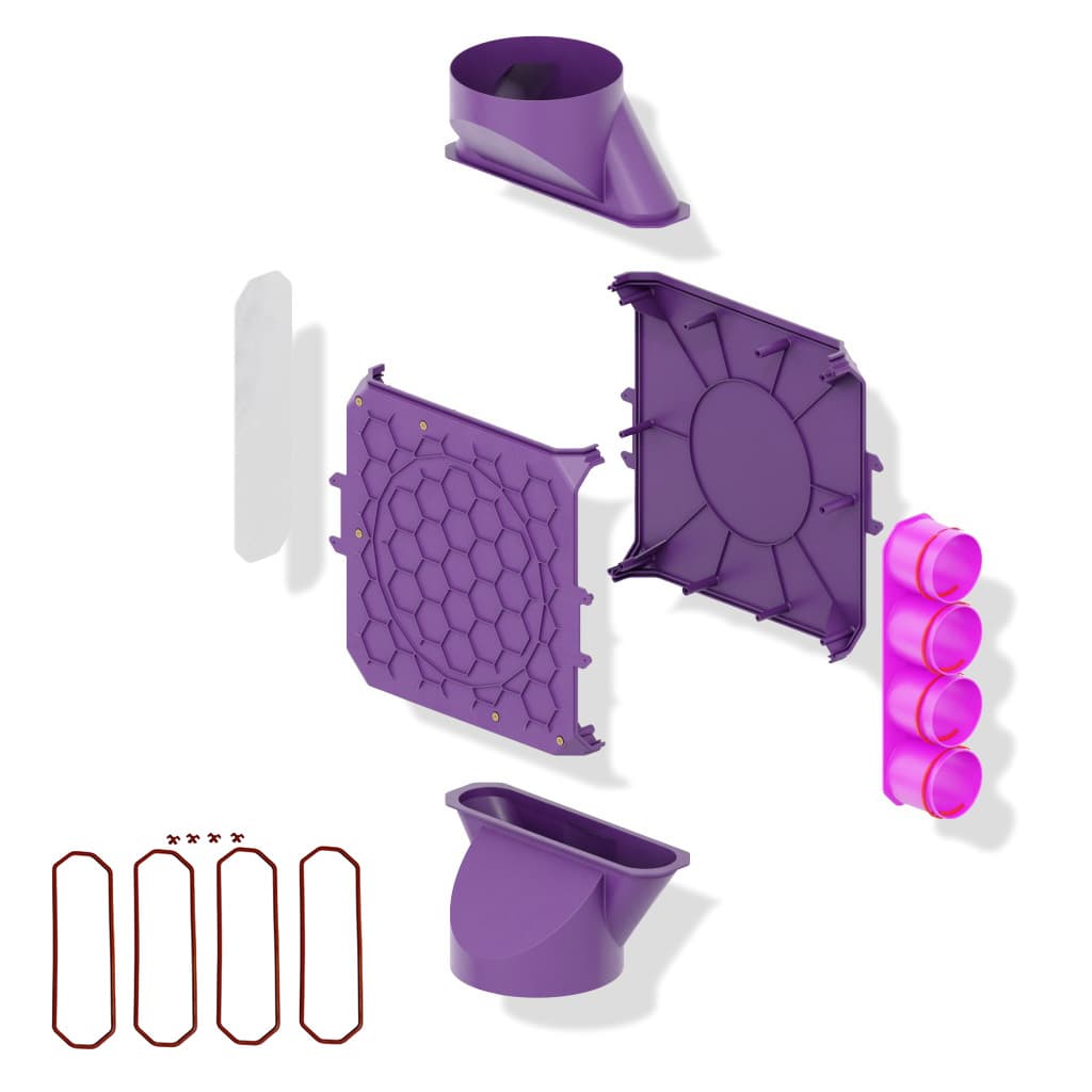 Distribuitor unghiular simplu 4×75/200 MAX-VENT (200-4000)