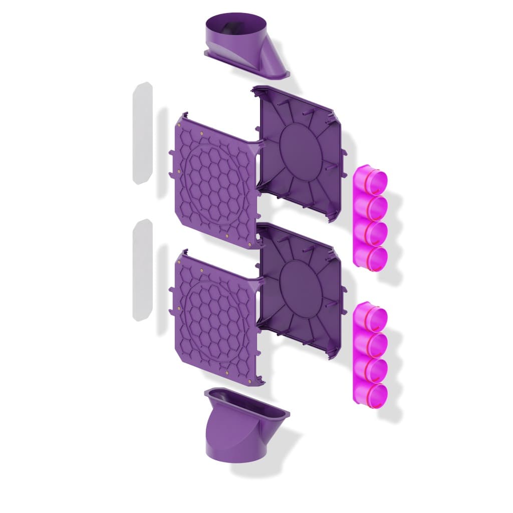 Distribuitor unghiular simplu 8×75/200 MAX-VENT (200-8000)